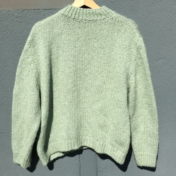 Zara | Sweaters | Zara Wool Blend Mint 